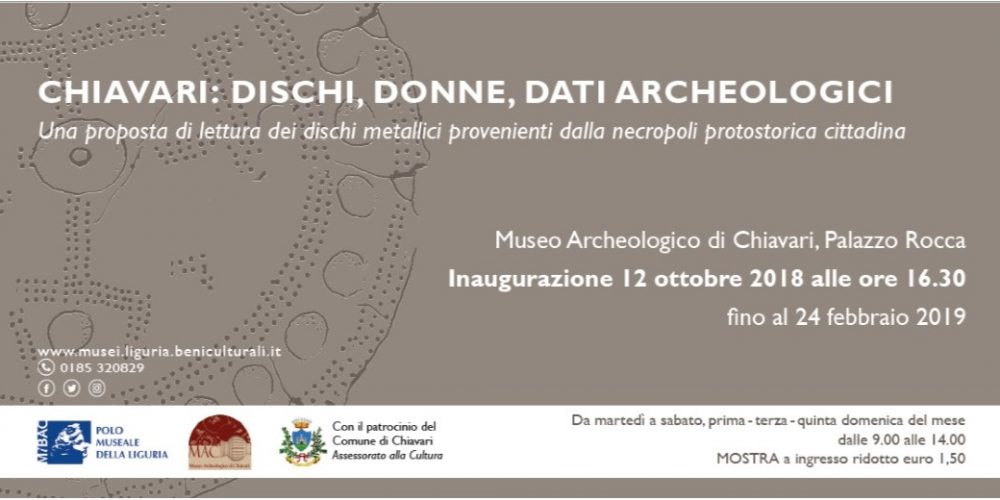 La mostra “Dischi, donne, dati archeologici” a Chiavari